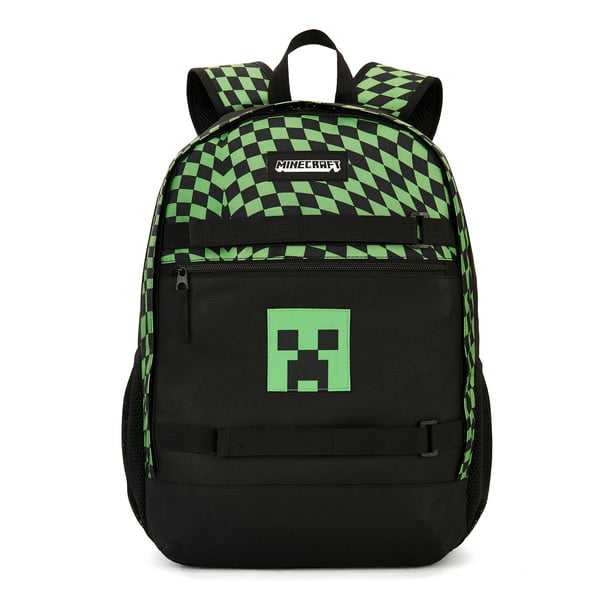 Minecraft School Backpack Rucksack Waterproof Book Creeper Storage Bag Sports